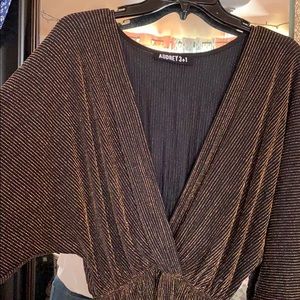 Black and Gold Romper